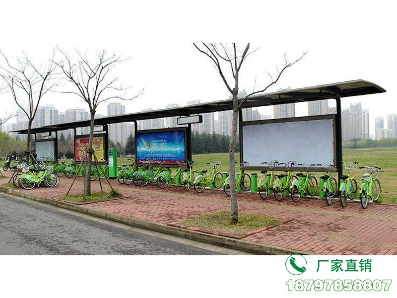太白县城市中心智能共享单车候车棚