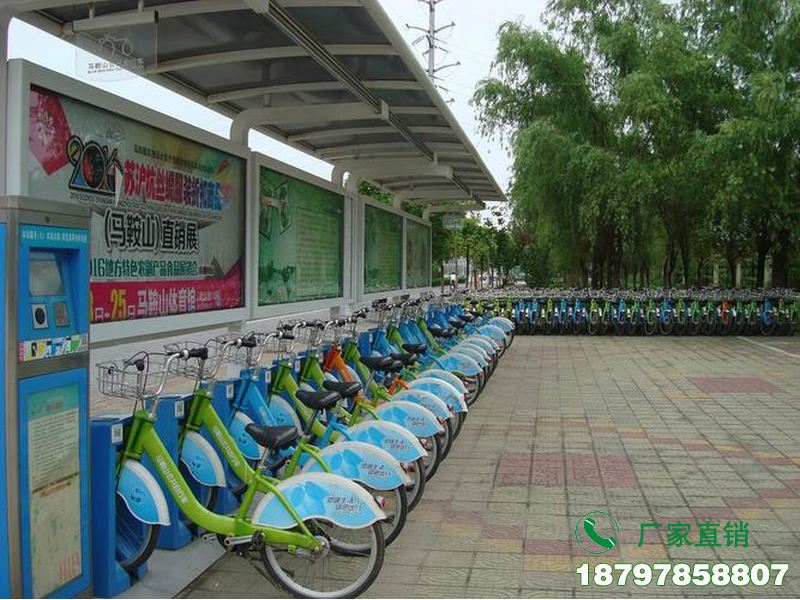 长丰县智能共享自行车停放棚